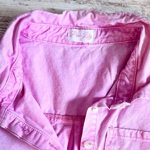 Pink Lily women’s light pink denim like dress size XLG Valentine’s Day - Picture 3 of 8